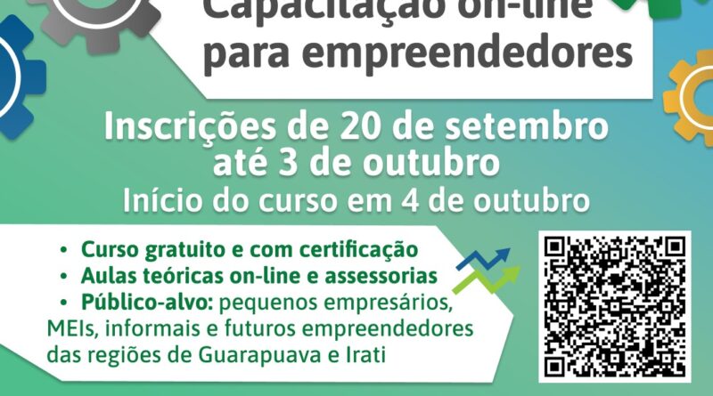 CAPACITAÇÃO - Estão abertas as inscrições para cursos gratuitos de